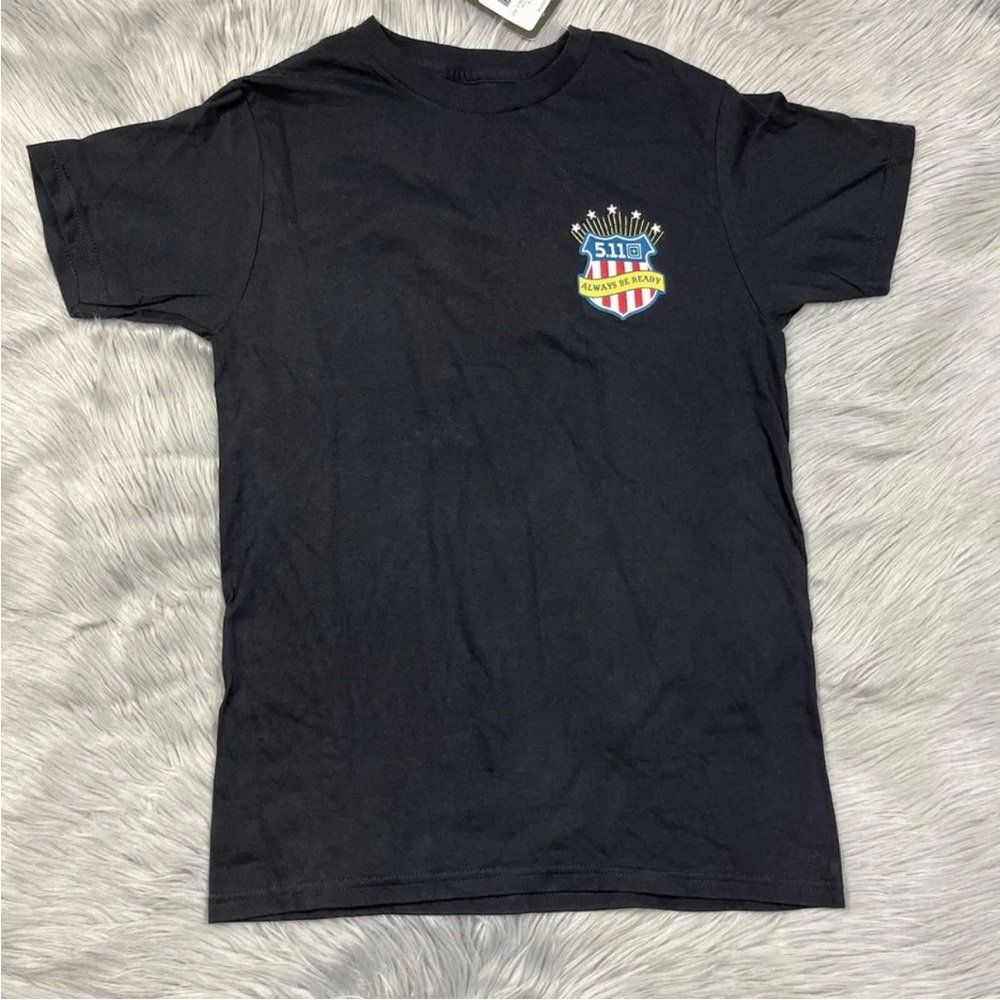 5.11 Tactical Jerry Eagle Short Sleeve Black T Shirt Size Small